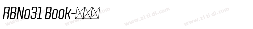 RBNo31 Book字体转换